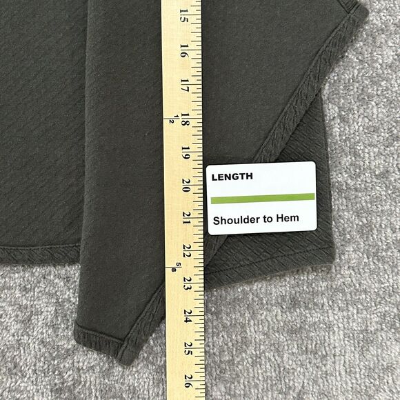 PureJill Open Cardigan Women XS Green Textured Stretch Long Sleeve F11 - Picture 9 of 12